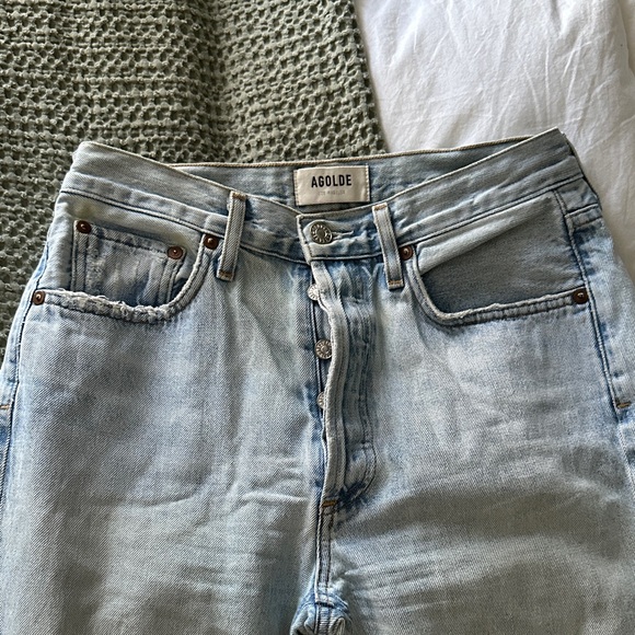 AGOLDE Riley Distressed Denim - Picture 2 of 5